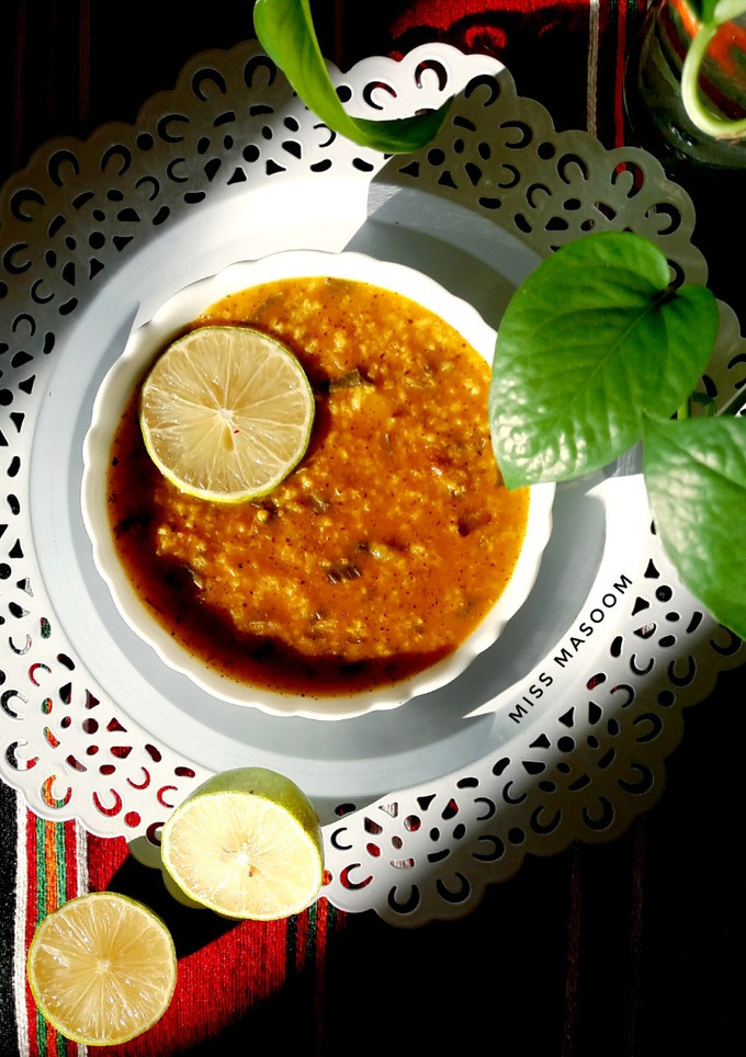 عکسی از دستور سوپ برنج و پیازچه