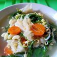 Sayur bening bayam,wortel,kecambah,kol & makaroni