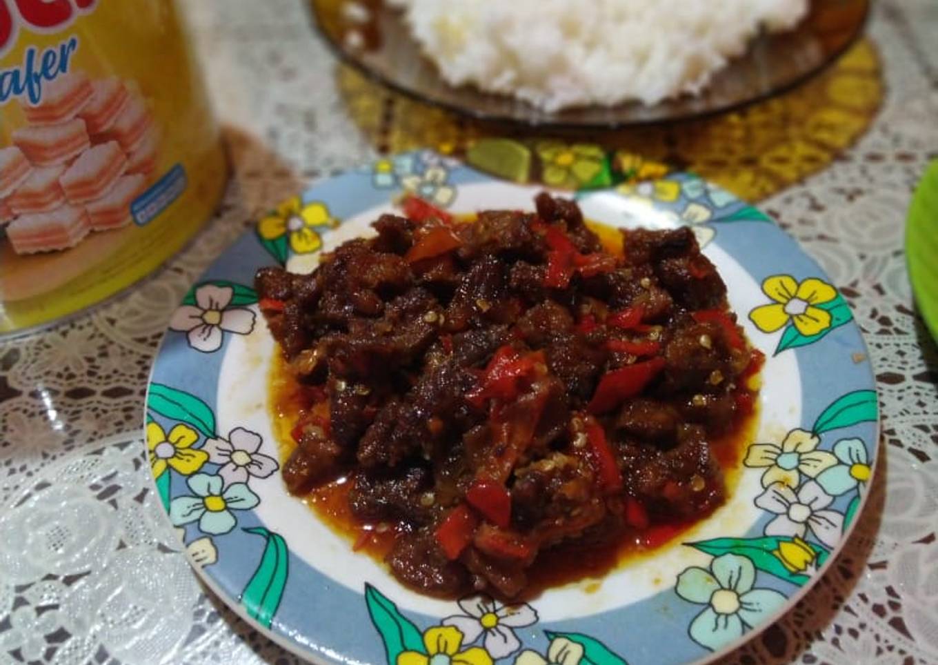 Kambing Goreng Rica-rica (simple banget)