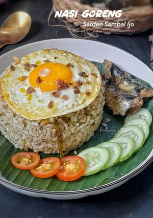 Foto resep Nasi Goreng Sarden Sambal Ijo