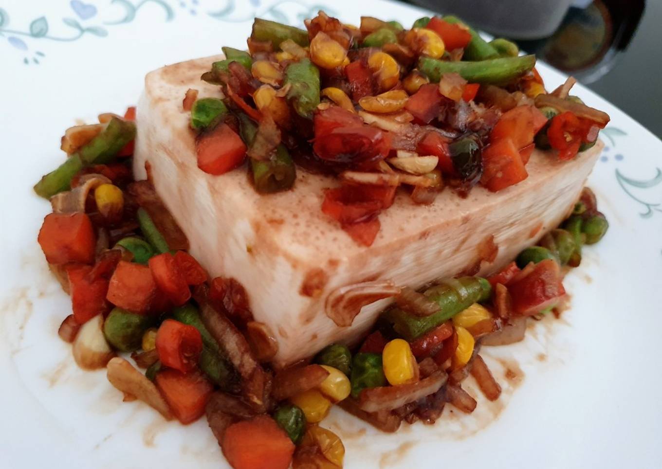 Tahu sutra saus teriyaki