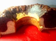 Una foto de torta marmolada