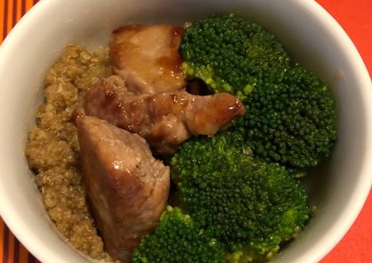 Recette De Lomo- brocolis-quinoa en sauce teriyaki