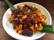 Gambar dendeng sapi campur kentang