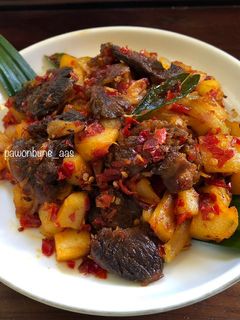 Foto resep Dendeng Balado Daging Sapi & Kentang