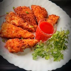 A picture of Triangle Carrot Nuggets.