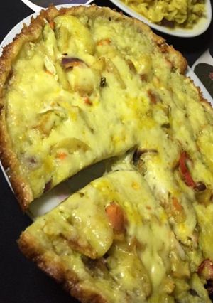 A picture of Pizza ta dankali.