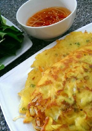 Hình của món Bánh Xèo.