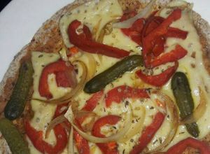 Una foto de Pizzeta ligera al sartén
