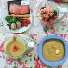 รูปของ Mpasi 7m+ menu 6 bintang (ikan salmon)