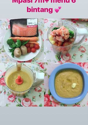 Foto resep Mpasi 7m+ menu 6 bintang (ikan salmon)