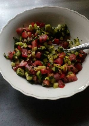 صورة لوصفة سلطه خضرا