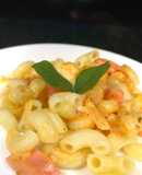 Macaroni (spaghetti) sốt kem cà chua
