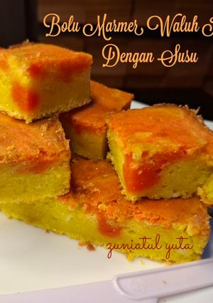 Foto resep Bolu Marmer Waluh Kuning dengan Susu