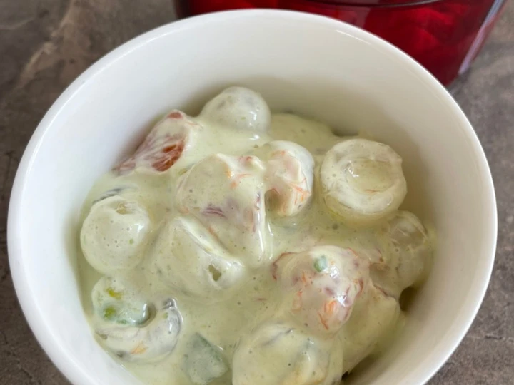 Langkah Gampang Membikin Resep Salad buah cheese (no mayonaise) yang Enak Banget Anti Ribet, Sempurna