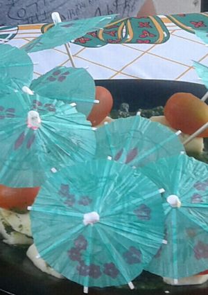 Una foto de Pinchos caprese