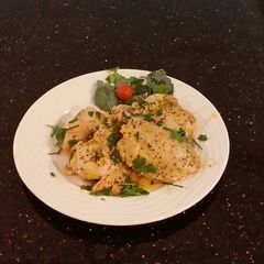 A picture of Herb Roasted Boneless Skinless Chicken Thighs.