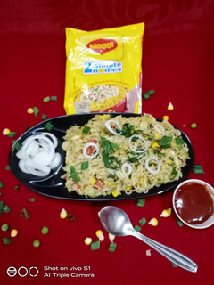 A picture of Maggi combination fried rice.