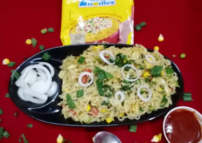 Simple Way to Prepare Quick Maggi combination fried rice