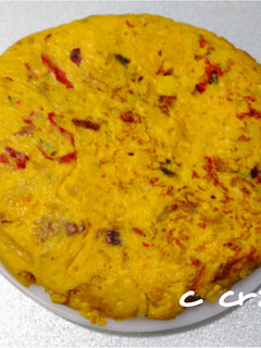 Una foto de Tortilla de pimientos