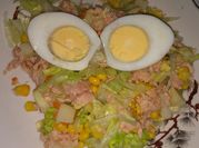 Una foto de salpicon de atun
