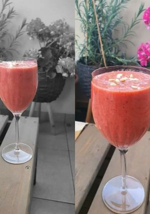 Φωτογραφία της συνταγής Smoothie πορτοκάλι φράουλα