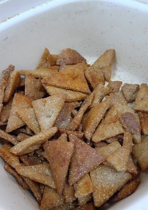 Una foto de Doritos caseros