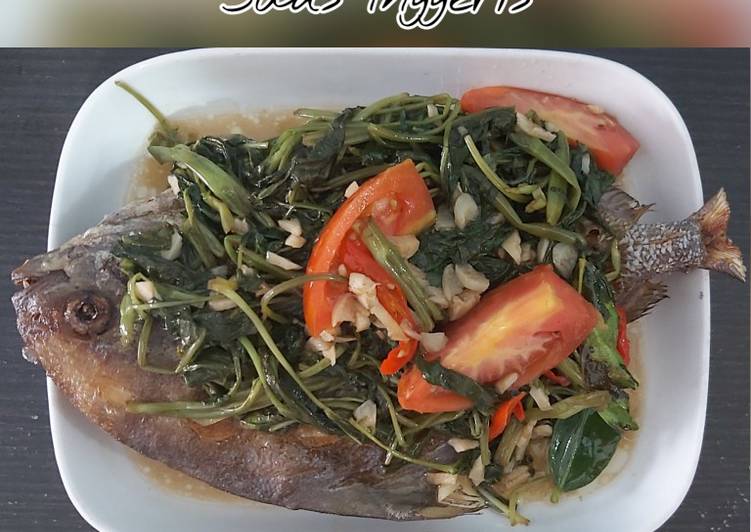 Resep Kakap Kangkung Saus Inggeris, Bikin Ngiler