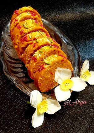 عکسی از دستور دسر هویج رولی