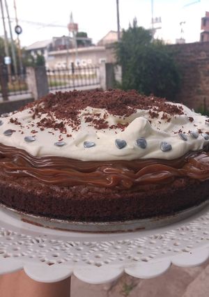 Una foto de Brownie chocolatoso