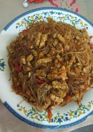 Foto resep Soun tempe kecap pedas