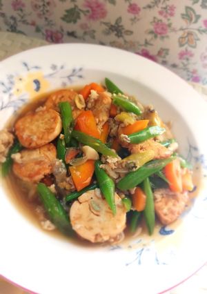 Foto resep Tumis buncis egg tofu