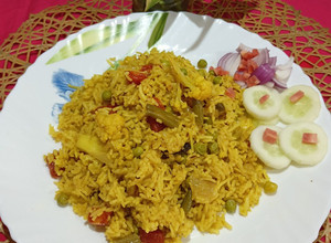 A picture of Vegetable Pulao.