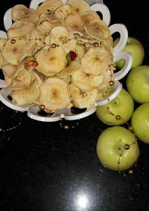 عکسی از دستور سیب چیپسی من