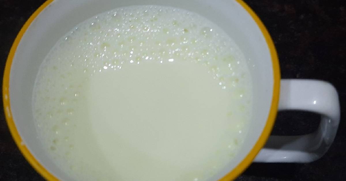 Raw turmeric milk Recipe by Sarita Bansal Cookpad