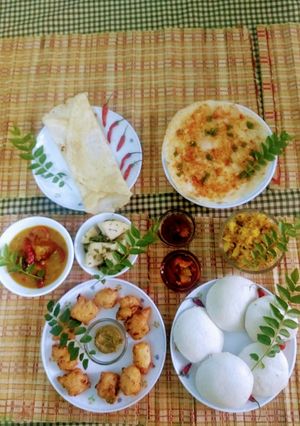 A picture of Kerala platter.