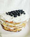 Pastel de crepas keto