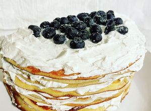 Una foto de Pastel de crepas keto