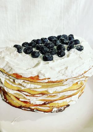 Una foto de Pastel de crepas keto