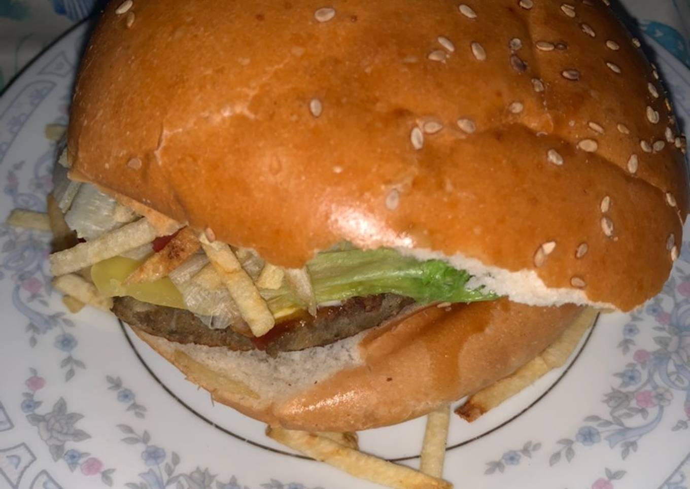 Hamburguesa vegetariana!!! Sana y DELICIOSA :)