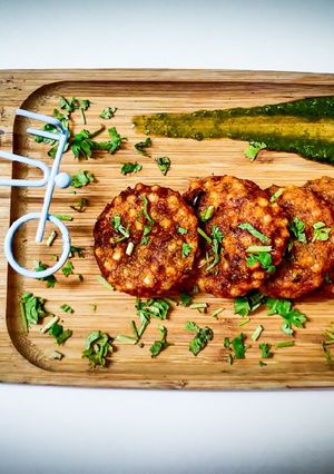 A picture of Sabudana Tikki with chatpata twist.