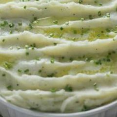 A picture of MAKE AHEAD HOLIDAY side, *Creamy Potatoes*.