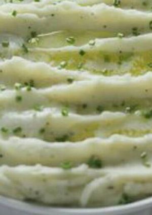 A picture of MAKE AHEAD HOLIDAY side, *Creamy Potatoes*.