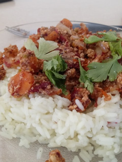 Una foto de Arroz con salteado mixto con Tofu