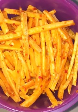 Foto resep Keripik ubi balado