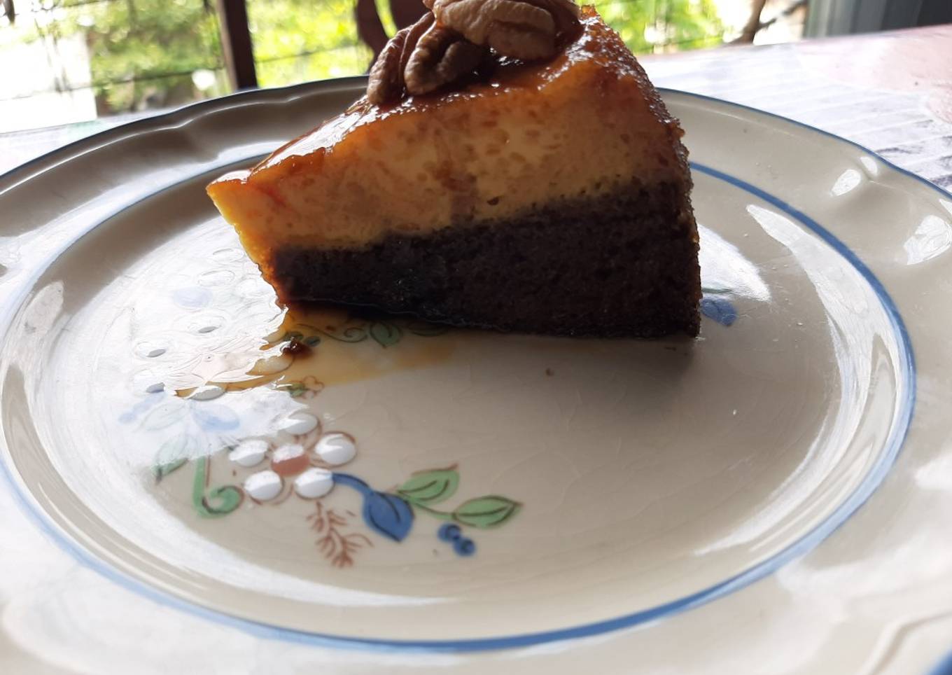 Pastel imposible chocoflan