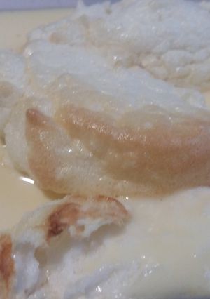 Madártej sült habgaluskával recept fotója