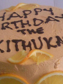 A picture of Fresh Orange Vanilla Sponge Cake.