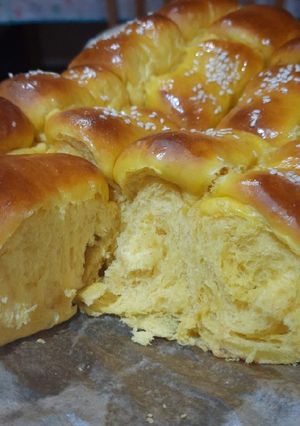 Foto resep 67. Butternut Squash Bread / Roti Labu Kuning