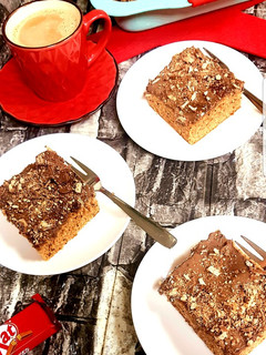 صورة لوصفة كيك الشوكلت بصوص النوتيلا والقشطة